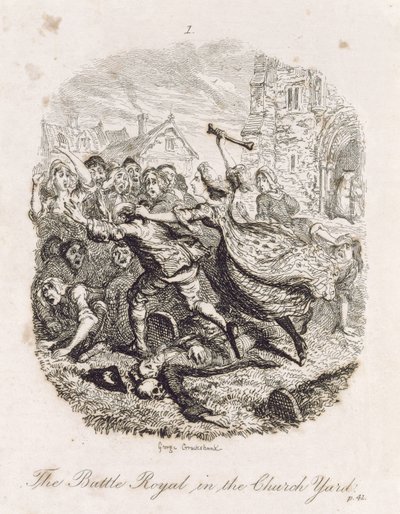 The Battle Royal in the Church Yard, from 